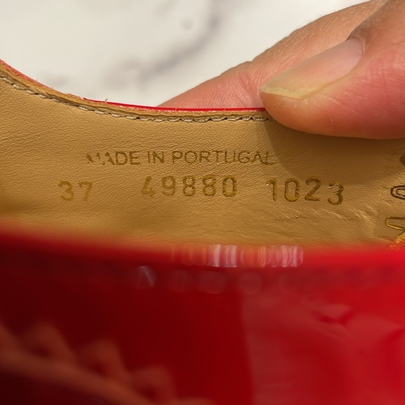 Office of Angela Scott Miss Margo Candy Apple Red Mary Jane Shoes - Picture 5 of 7